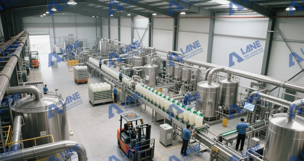 AI controlled organic liquid fertilizer production line